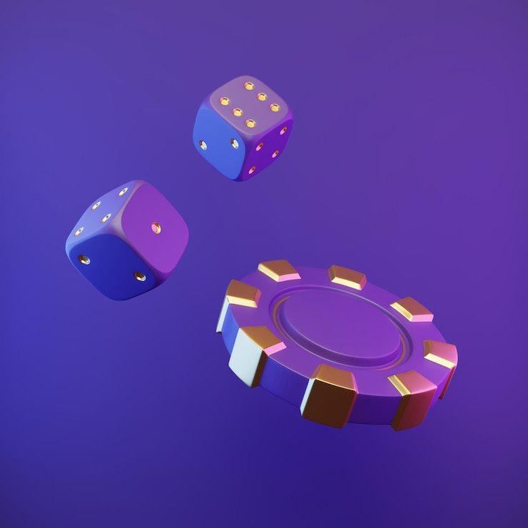Tampilan meja Lightning Dice langsung di permata888 dengan dealer dan tiga dadu yang terlihat jelas